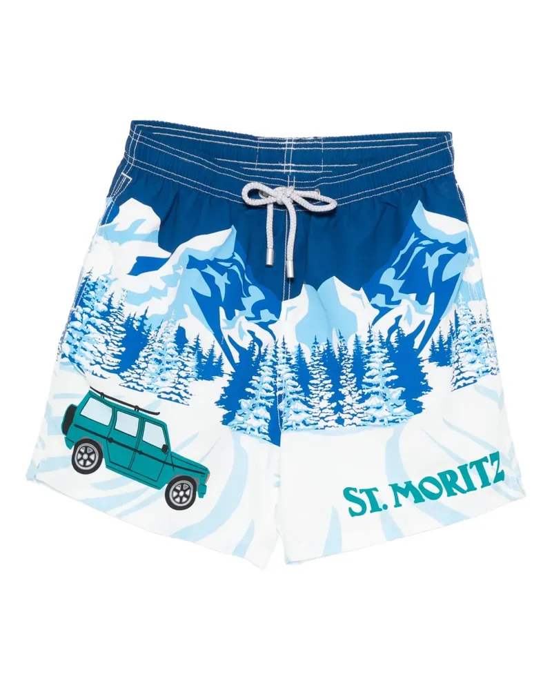 MC2 Saint Barth x St. Moritz Gustavia Badeshorts - Blau Blau