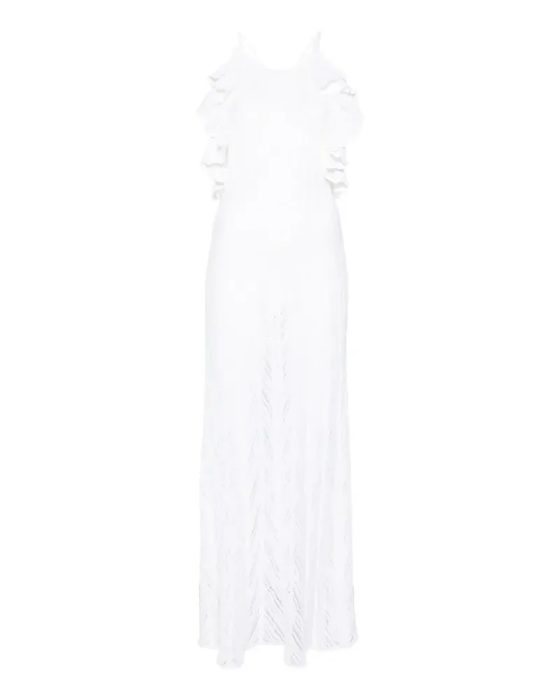 Antonino Valenti Guinea ruffled maxi dress - Weiß Weiß