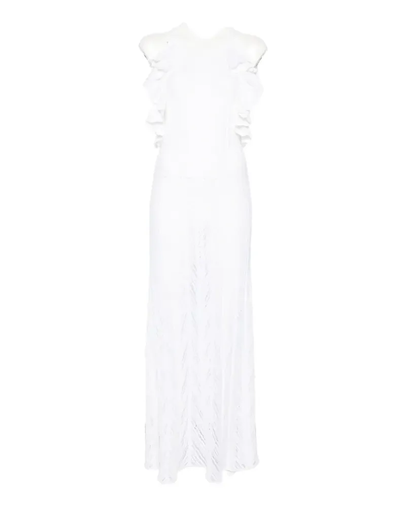 Antonino Valenti Guinea ruffled maxi dress - Weiß Weiß