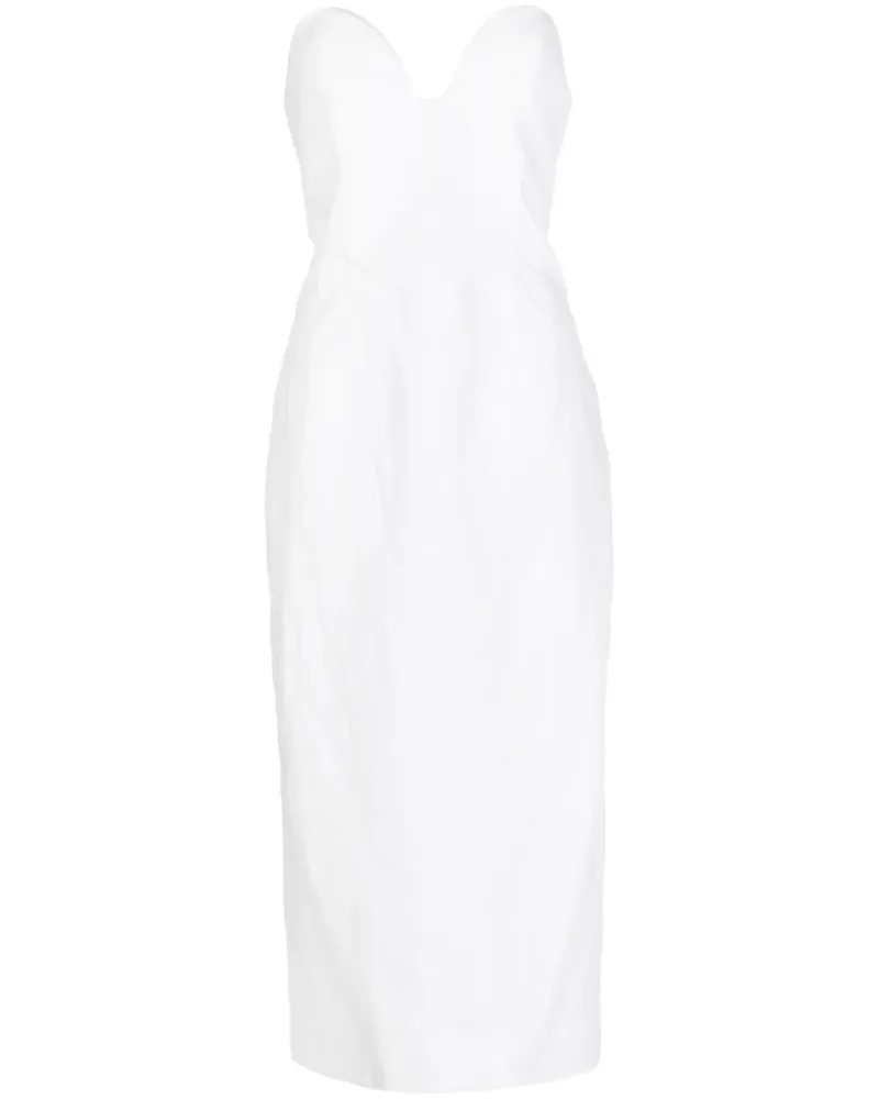 Mara Hoffman Schulterfreies Midikleid - Weiß Weiß
