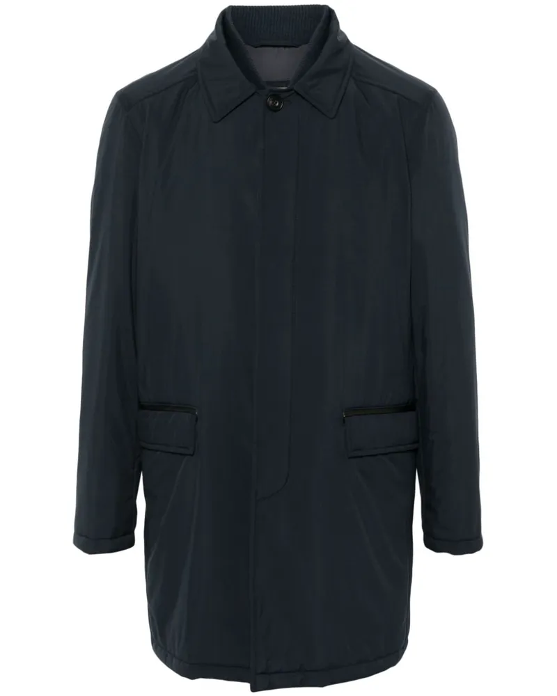 Corneliani Mantel im Layering-Look - Blau Blau