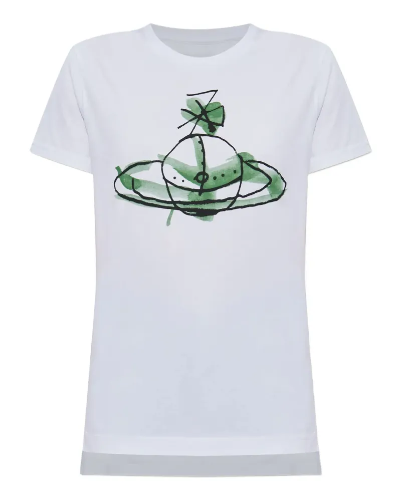 Vivienne Westwood T-Shirt mit Logo-Print - Weiß Weiß