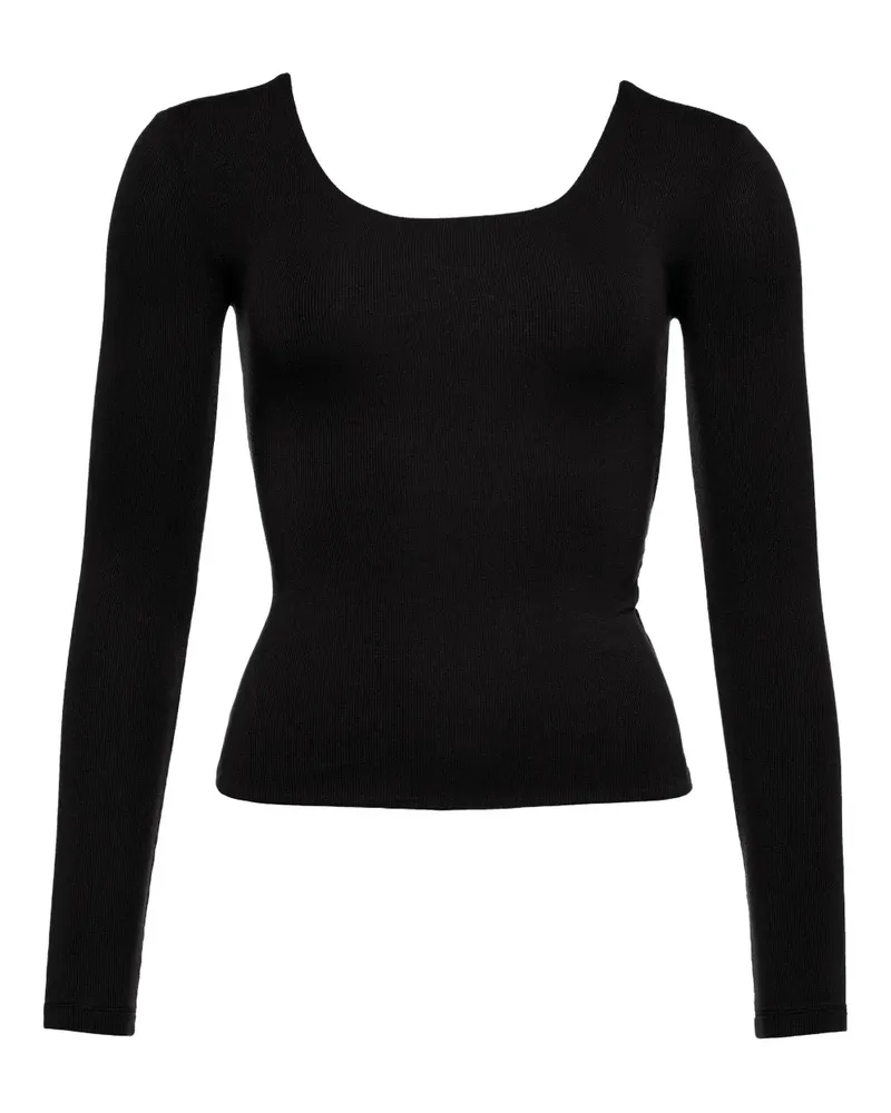 Eres Langarmshirt mit verdrehtem Rücken - Schwarz Schwarz