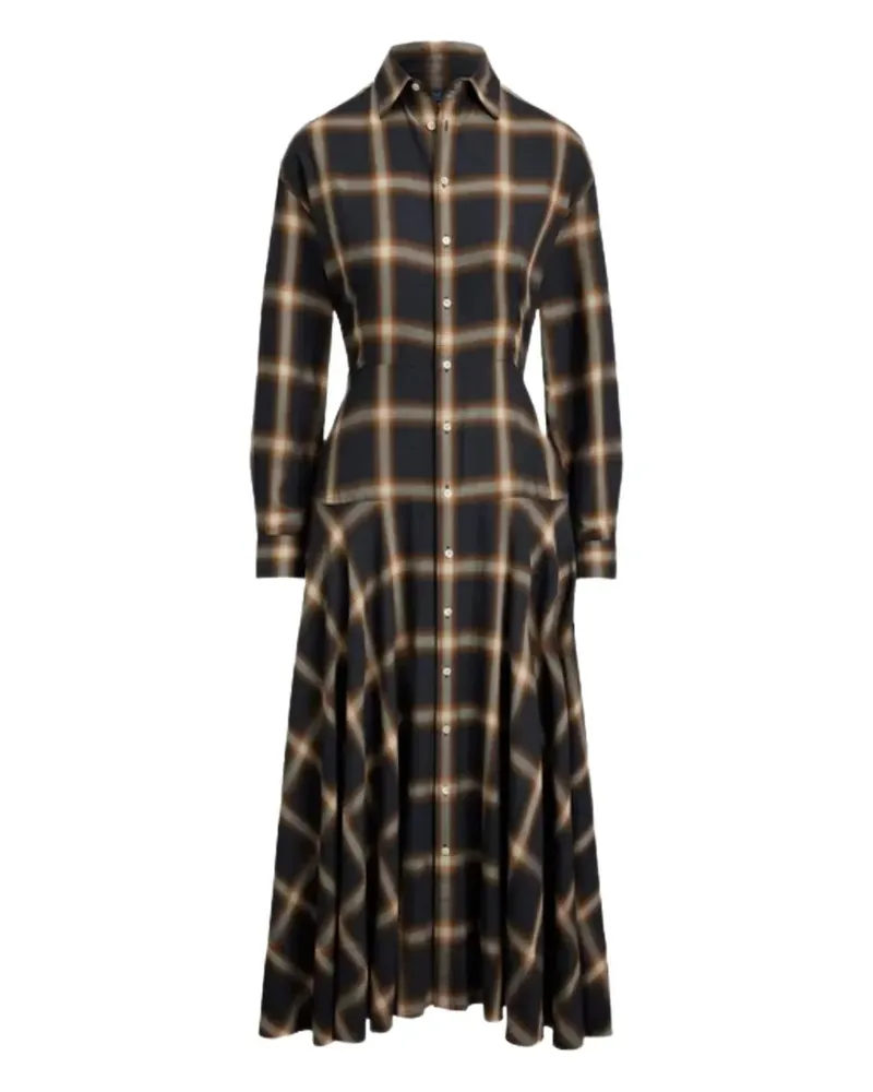 Ralph Lauren Kariertes Hemdkleid - Blau Blau