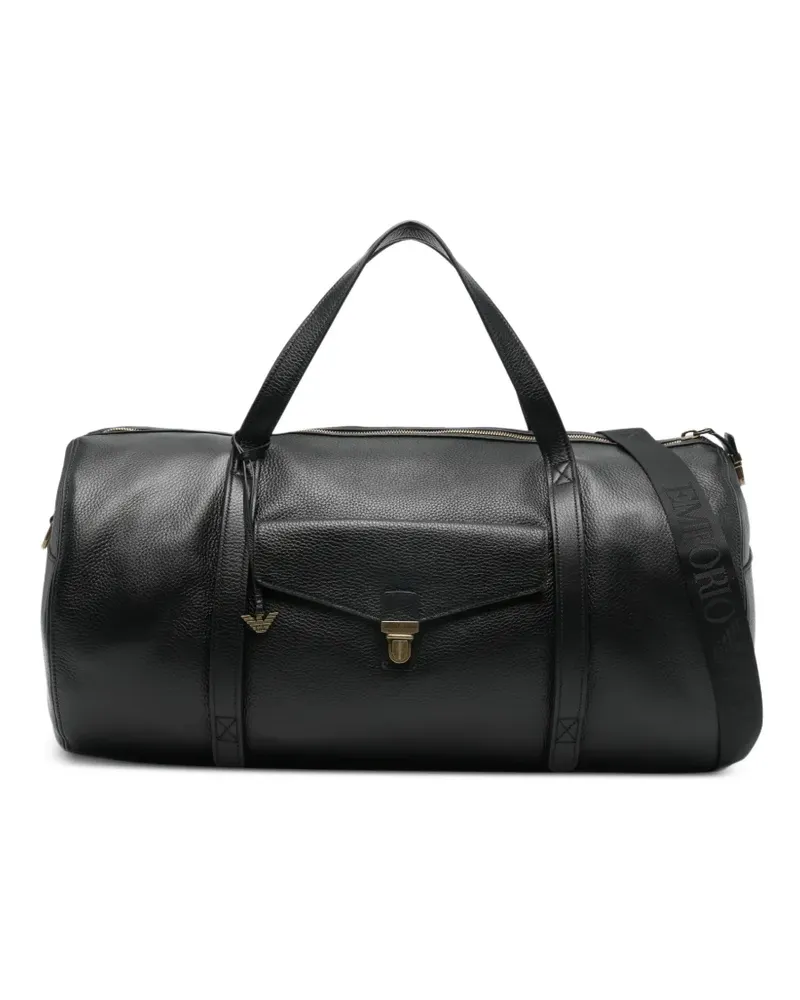 Emporio Armani logo-detail holdall - Schwarz Schwarz