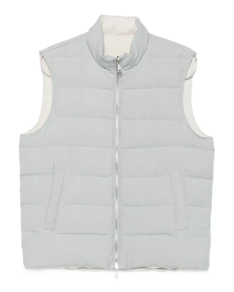Eleventy quilted padded gilet - Grau Grau