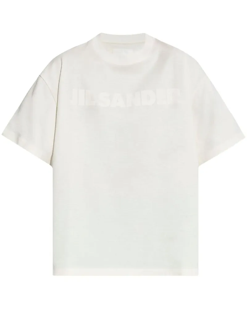 Jil Sander T-Shirt mit Logo-Print - Weiß Weiß