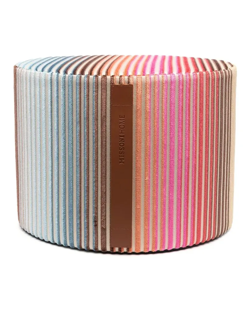 Missoni Home Gerippter Jacaranda Hocker - Rosa Rosa
