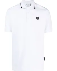 Philipp Plein Poloshirt mit Strass Weiß