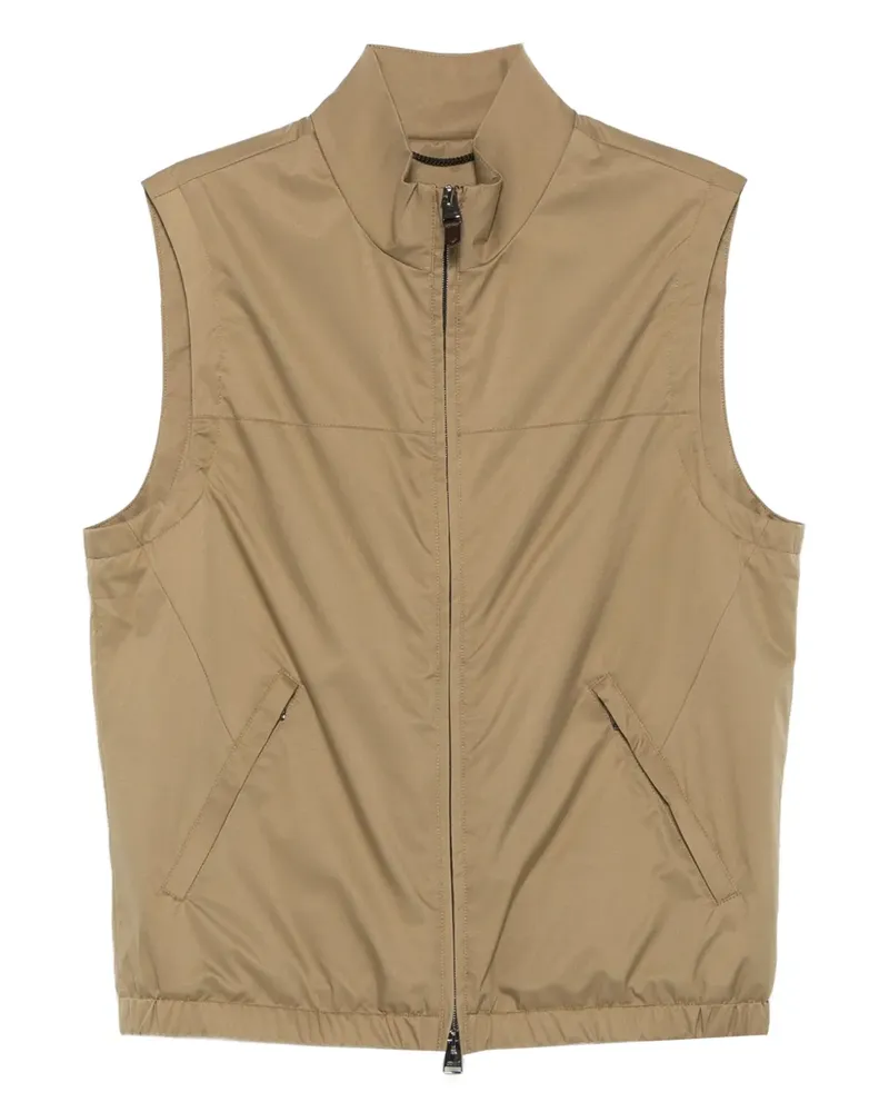 Canali Weste mit Reißverschluss - Grün Grün