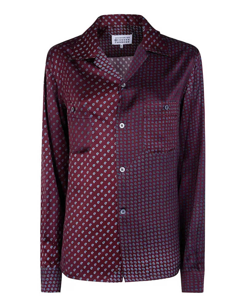 Maison Margiela Hemd mit Paisley-Print - Rot Rot