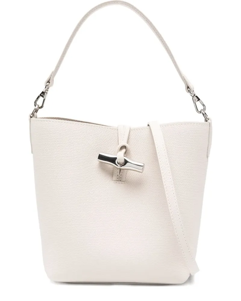 Longchamp Le Roseau Beuteltasche mit Spangendetail - Nude Nude