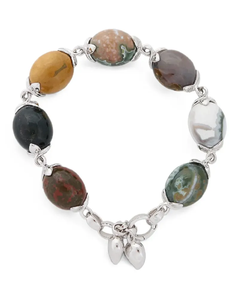 TAMARA COMOLLI Ocean Jasper Coconut Armband - Silber Silber