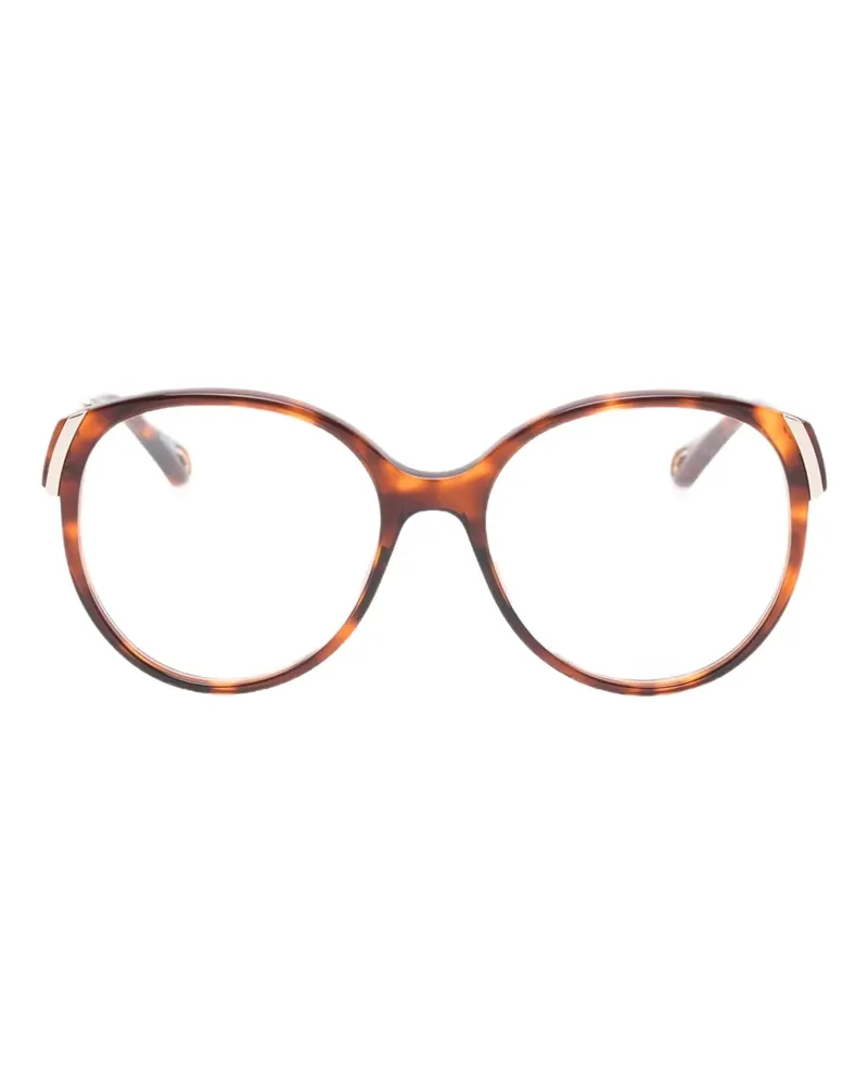 Chloé Brille mit rundem Gestell - Braun Braun