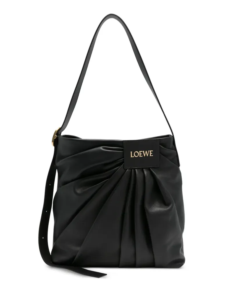 Loewe Drapierte Schultertasche - Schwarz Schwarz