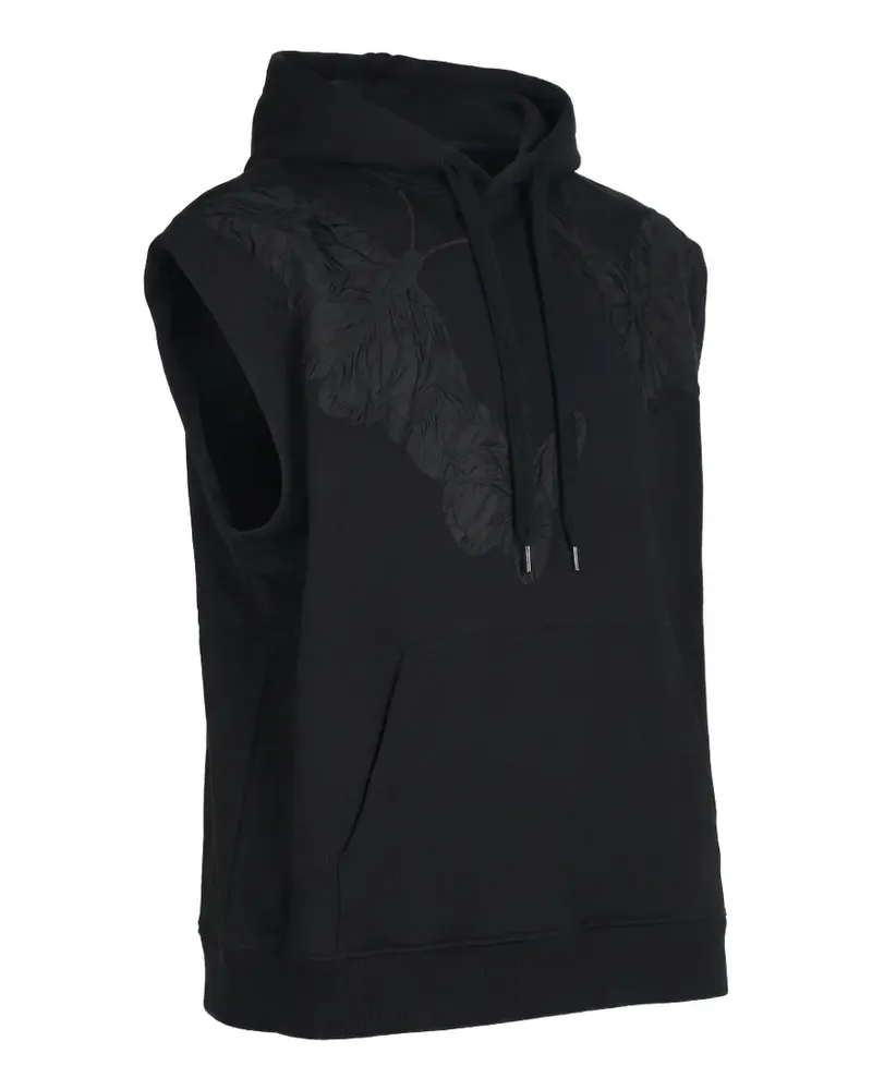 Valentino Garavani Ärmelloser Hoodie mit Schmetterling - Schwarz Schwarz
