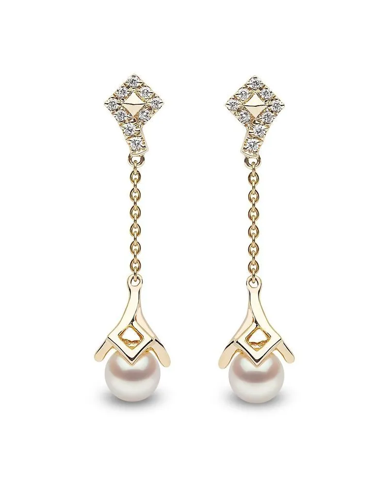 YOKO London 18kt Gelbgold-Hängeohrringe mit Diamanten Gold
