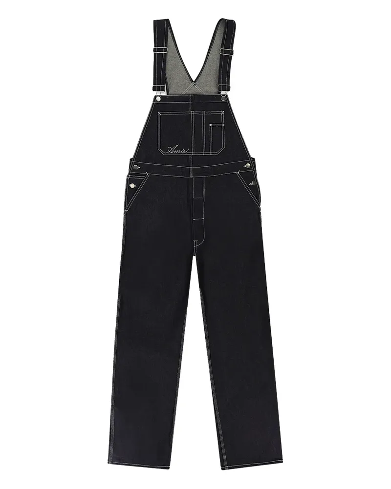 Amiri Jeans-Overall mit Ziernähten - Blau Blau