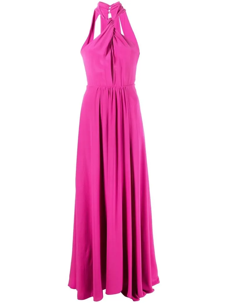Patrizia Pepe Seidenkleid mit Cut-Outs - Rosa Rosa