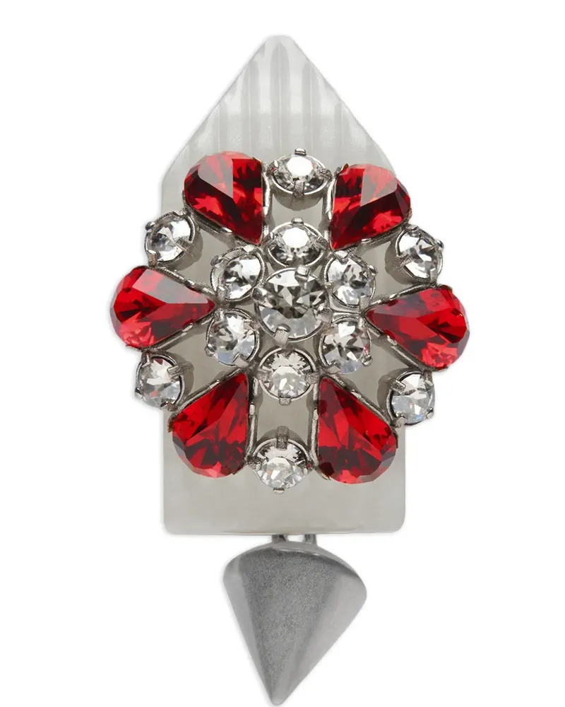 Maison Margiela rhinestone-embellished cufflinks - Silber Silber