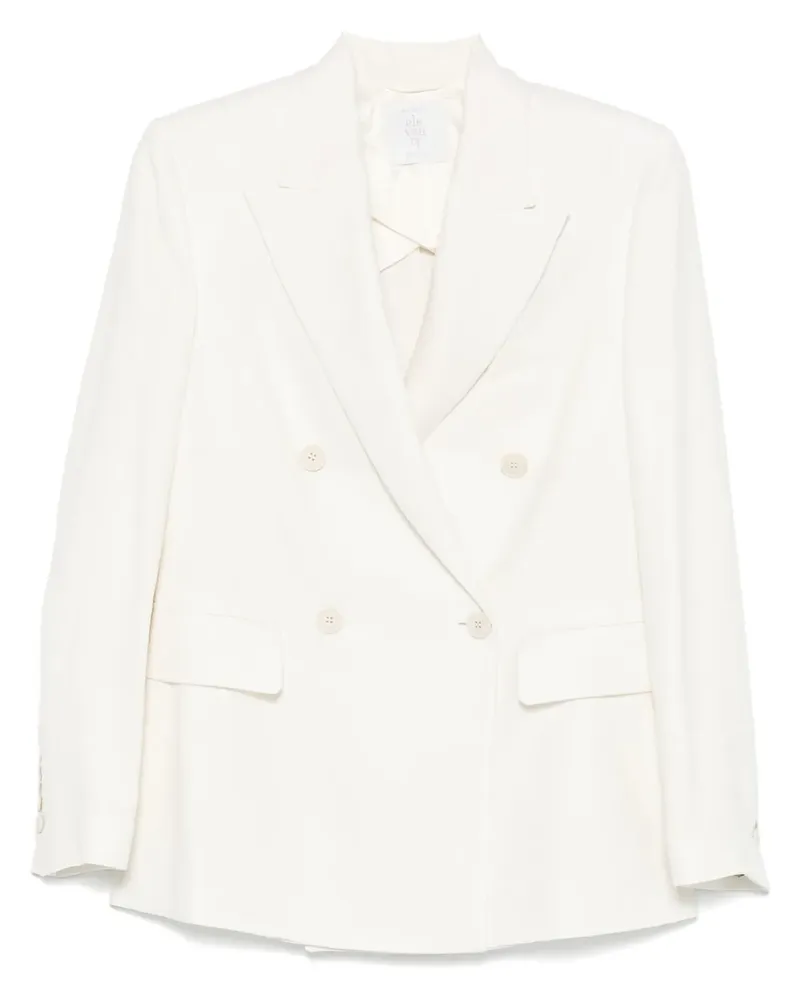Eleventy Doppelreihiger Blazer - Weiß Weiß