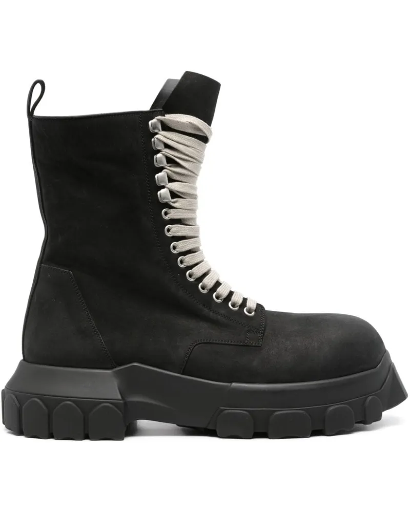 Rick Owens Stiefel aus Nubukleder - Schwarz Schwarz
