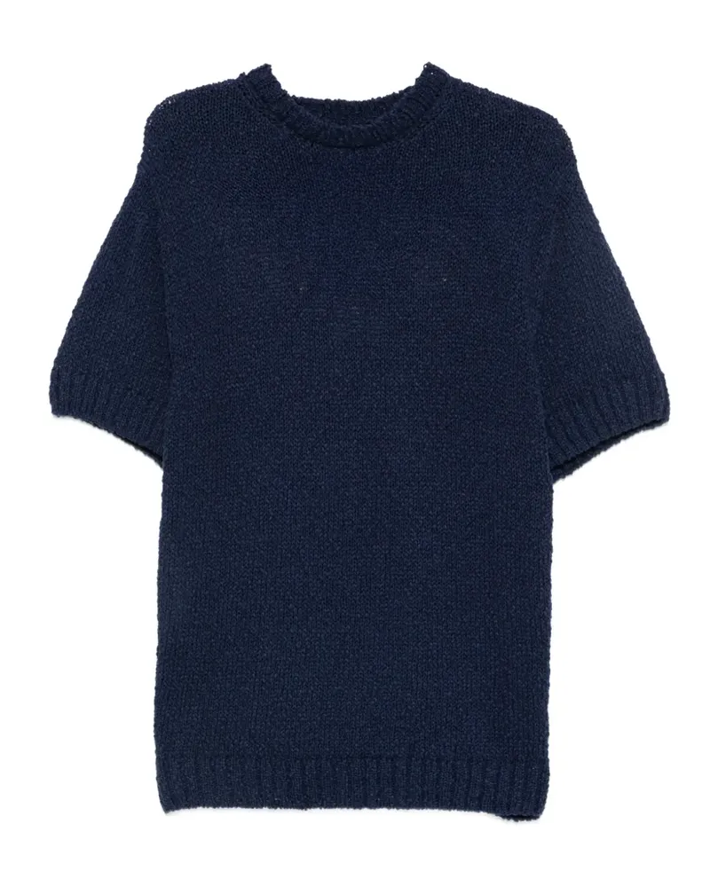 Arte Antwerp Kurzärmeliger Pullover - Blau Blau