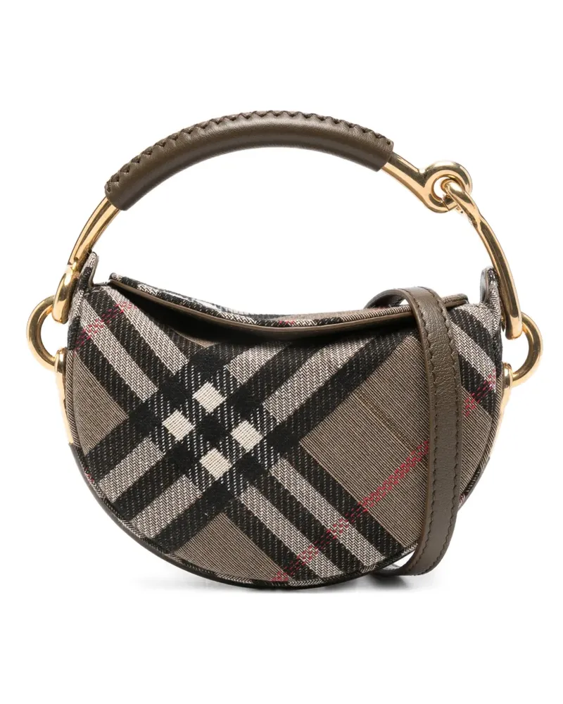 Burberry Karierter Bridle Tote Bag - Grau Grau