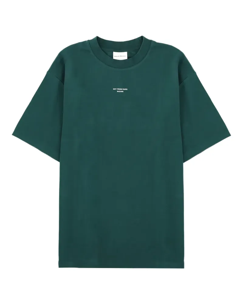 Drôle de Monsieur Le T-Shirt Slogan T-shirt - Grün Grün