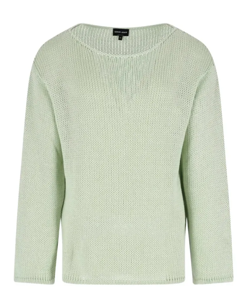 Giorgio Armani crew-neck sweater - Grün Grün