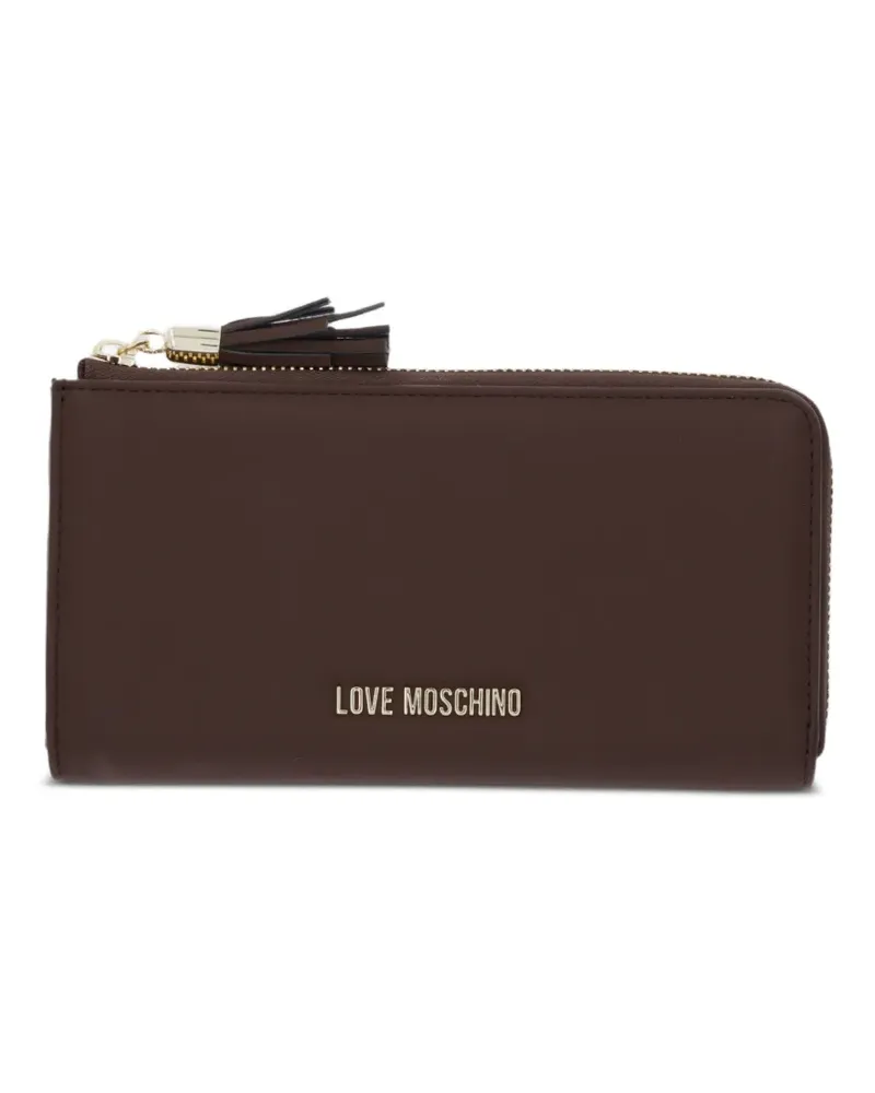Moschino tassel-detail wallet - Braun Braun