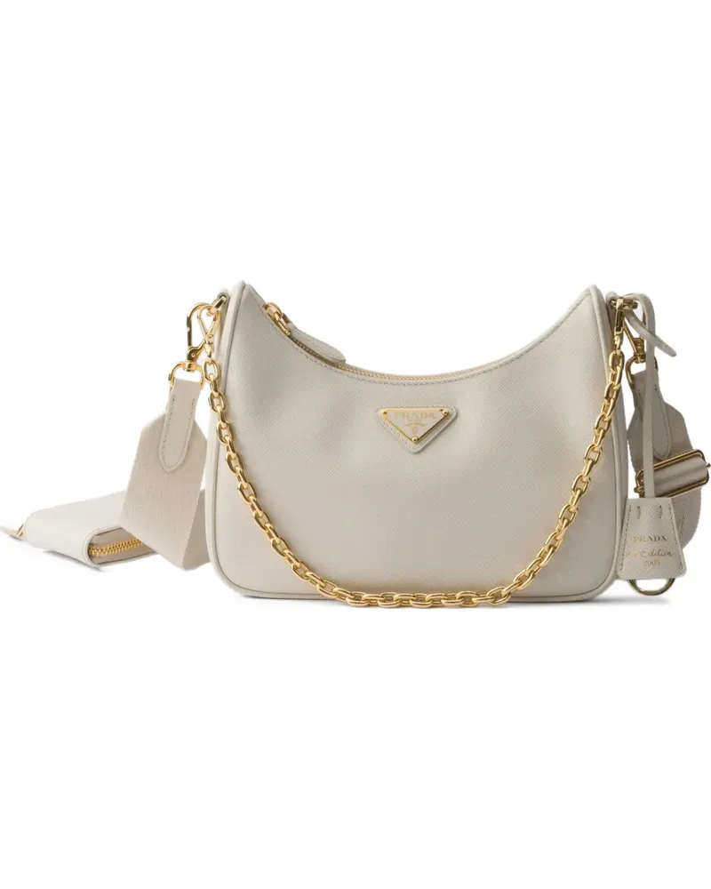 Prada Re-Edition 2005 Saffiano-leather shoulder bag - Nude Nude