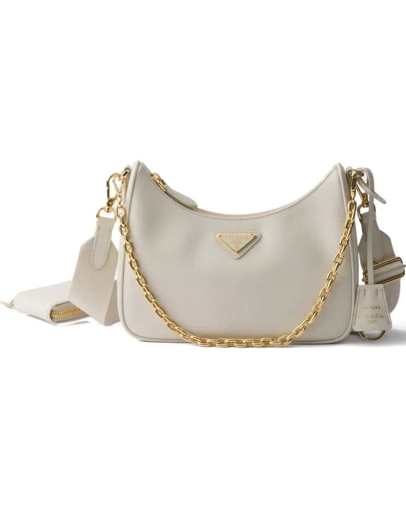 Prada Re-Edition 2005 Saffiano-leather shoulder bag - Nude Nude
