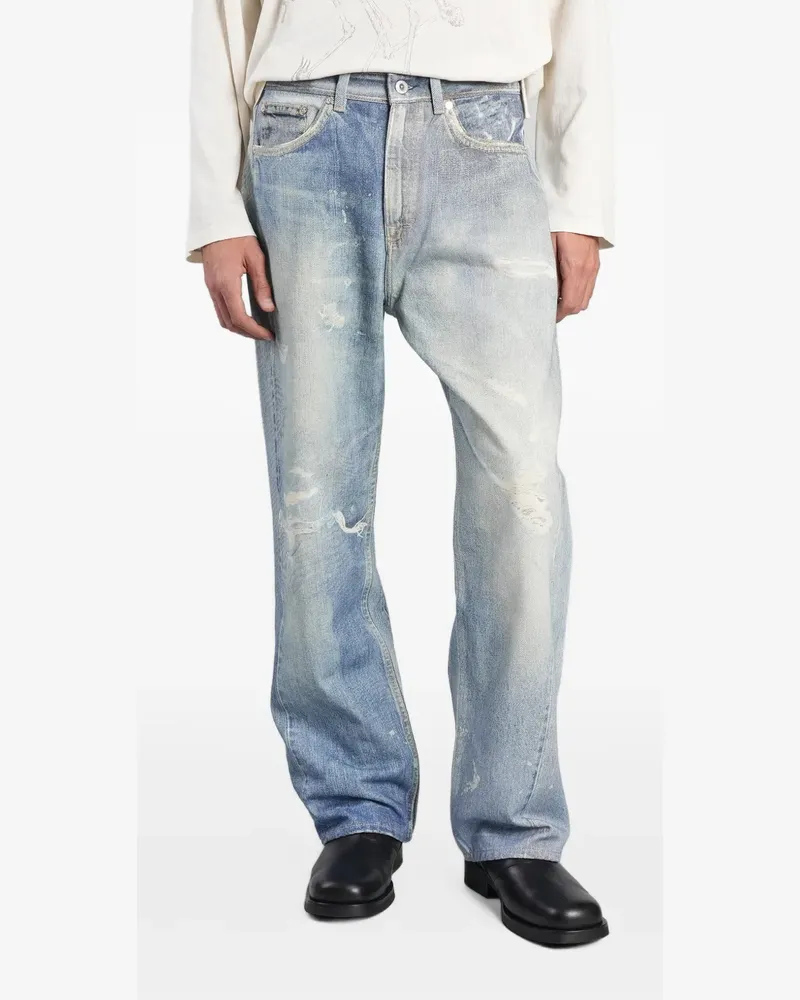 Our Legacy Third Cut Jeans mit digitalem Denim-Print - Blau Blau
