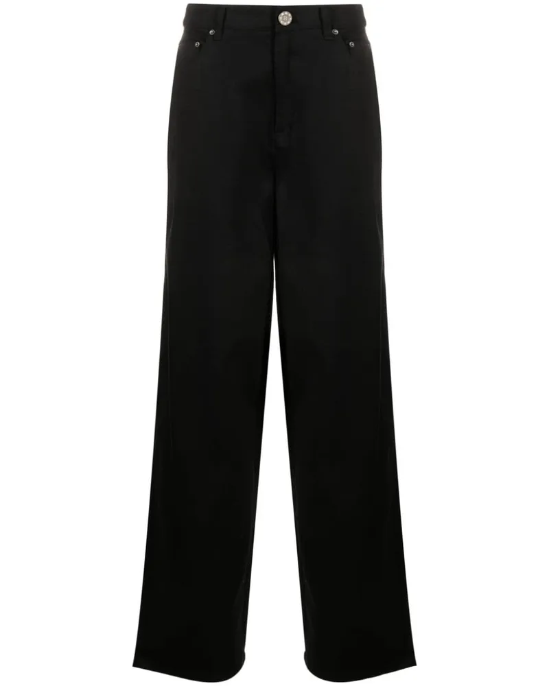 ROTATE Birger Christensen Skinny-Jeans mit Logo - Schwarz Schwarz