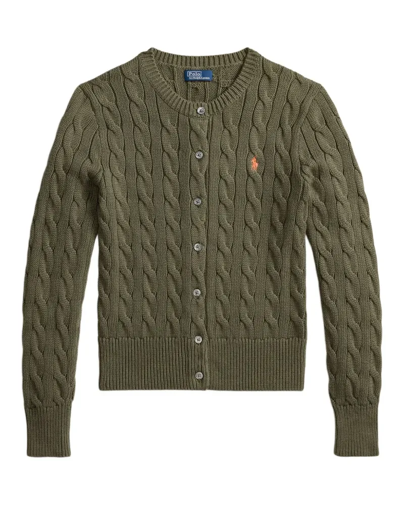 Ralph Lauren Cardigan mit Zopfmuster - Grün Grün