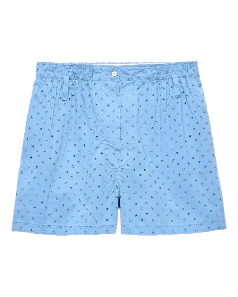 Prada Shorts mit Stickerei - Blau Blau