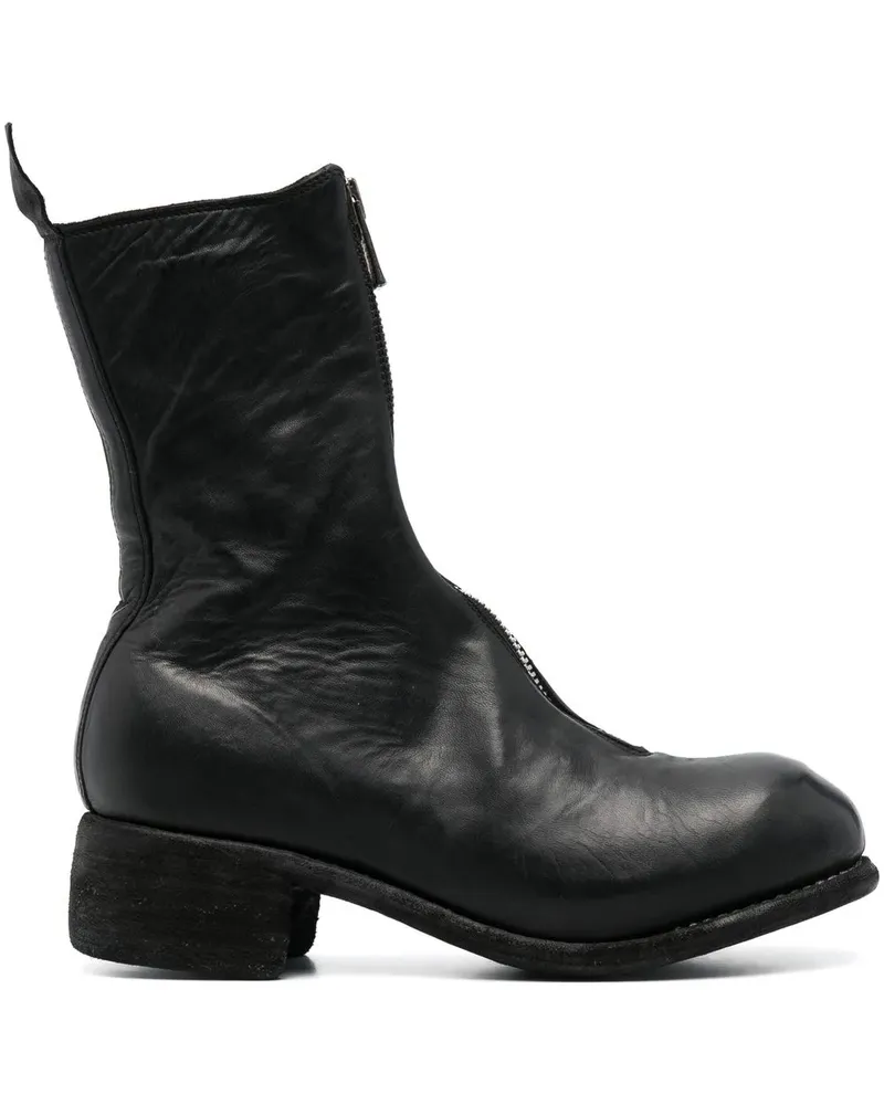 GUIDI Stiefel mit Reißverschluss - Schwarz Schwarz