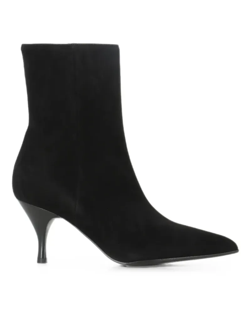 Sergio Levantesi pointed-toe suede boots - Schwarz Schwarz