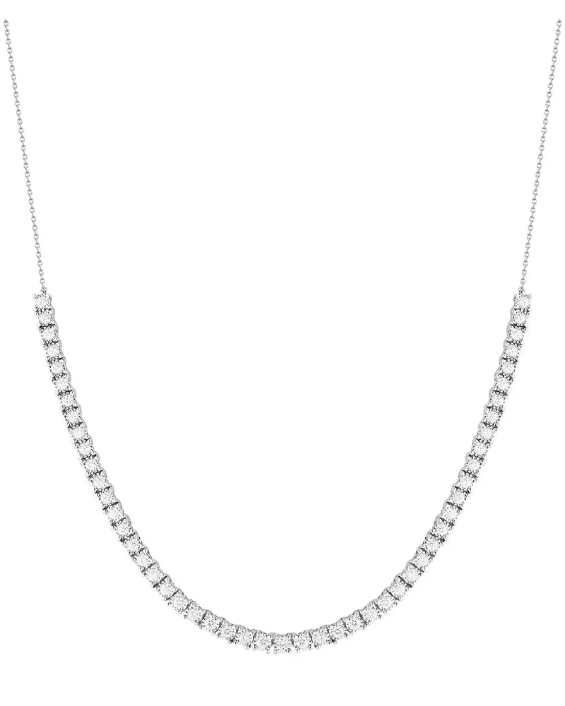 Dana Rebecca Designs Ava Bea Tennishalskette mit Diamanten - Silber Silber