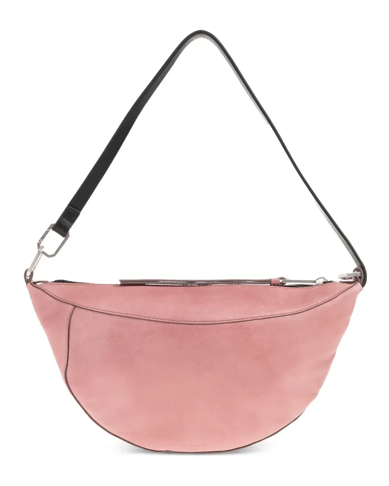 AllSaints Luna Schultertasche aus Lammleder - Rosa Rosa