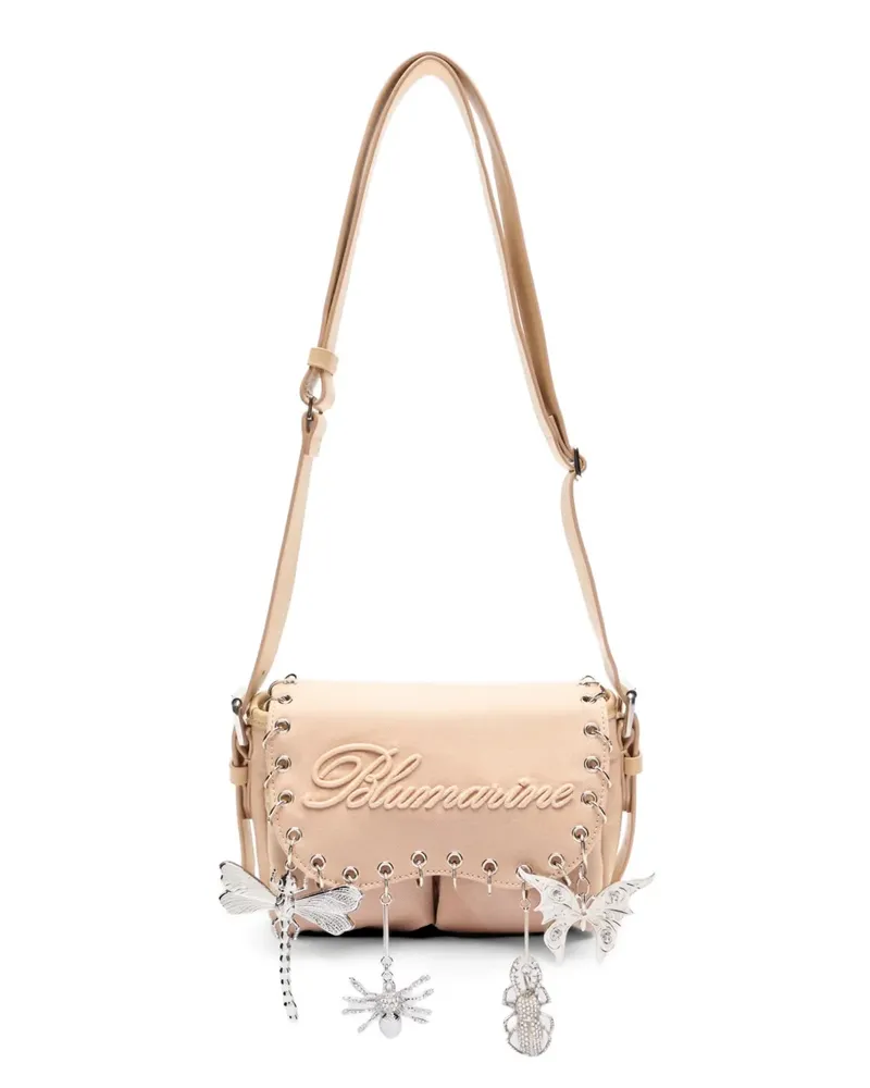 Blumarine Verzierte Schultertasche - Nude Nude