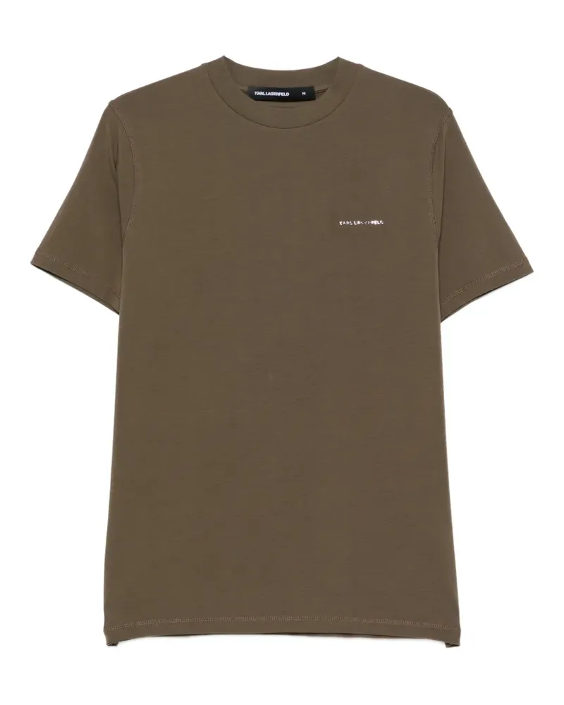 Karl Lagerfeld T-Shirt mit Logo-Print - Grün Grün