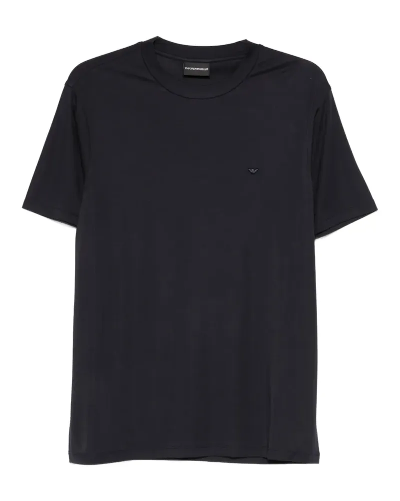 Emporio Armani logo-detail T-shirt - Schwarz Schwarz