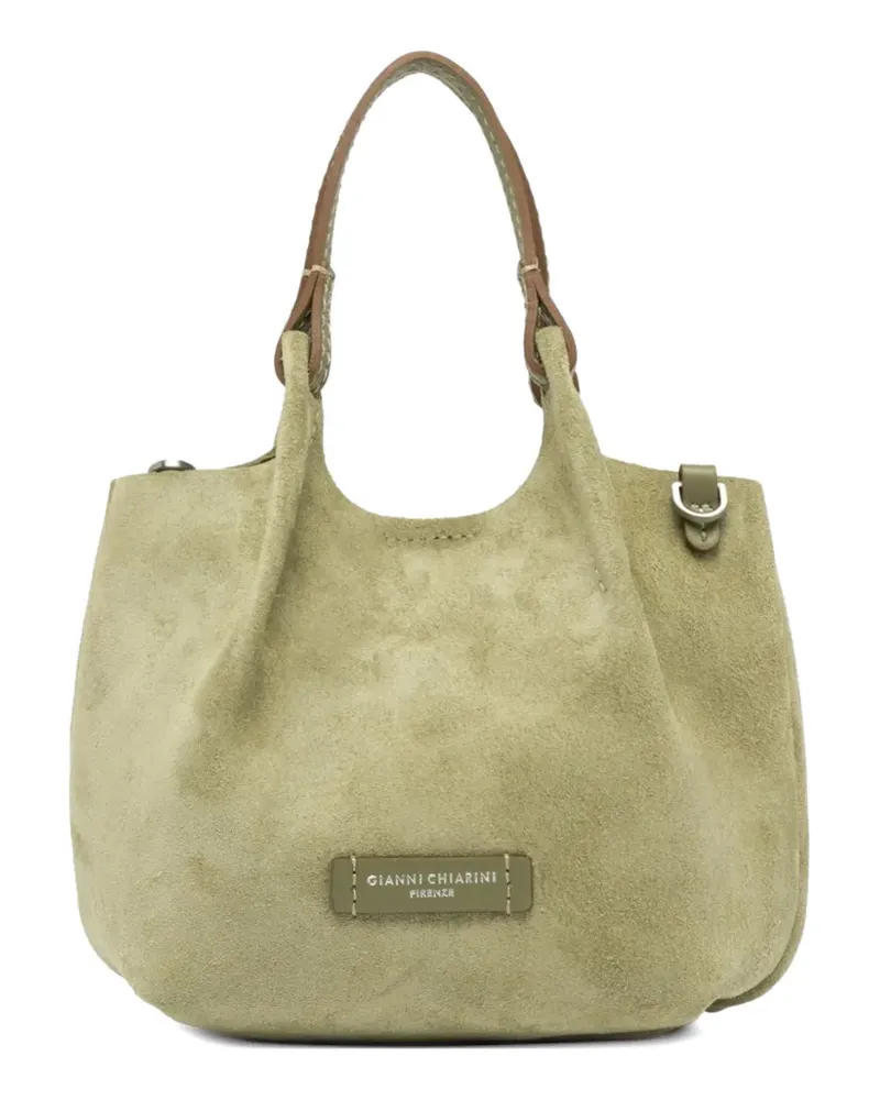 Gianni Chiarini Dua Schultertasche aus Wildleder - Grün Grün