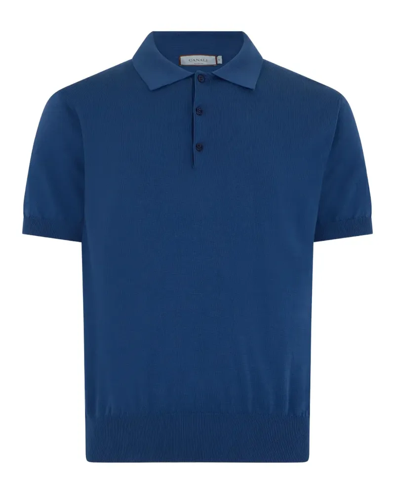 Canali short-sleeve polo shirt - Blau Blau