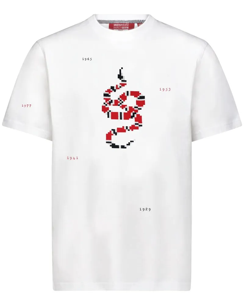 Mostly Heard Rarely Seen Snake Years T-Shirt - Weiß Weiß