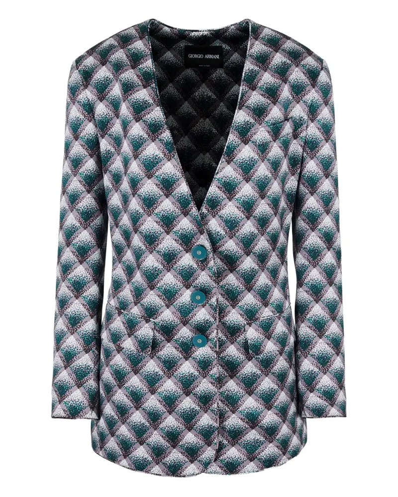Giorgio Armani Einreihiges Sakko - Grün Grün