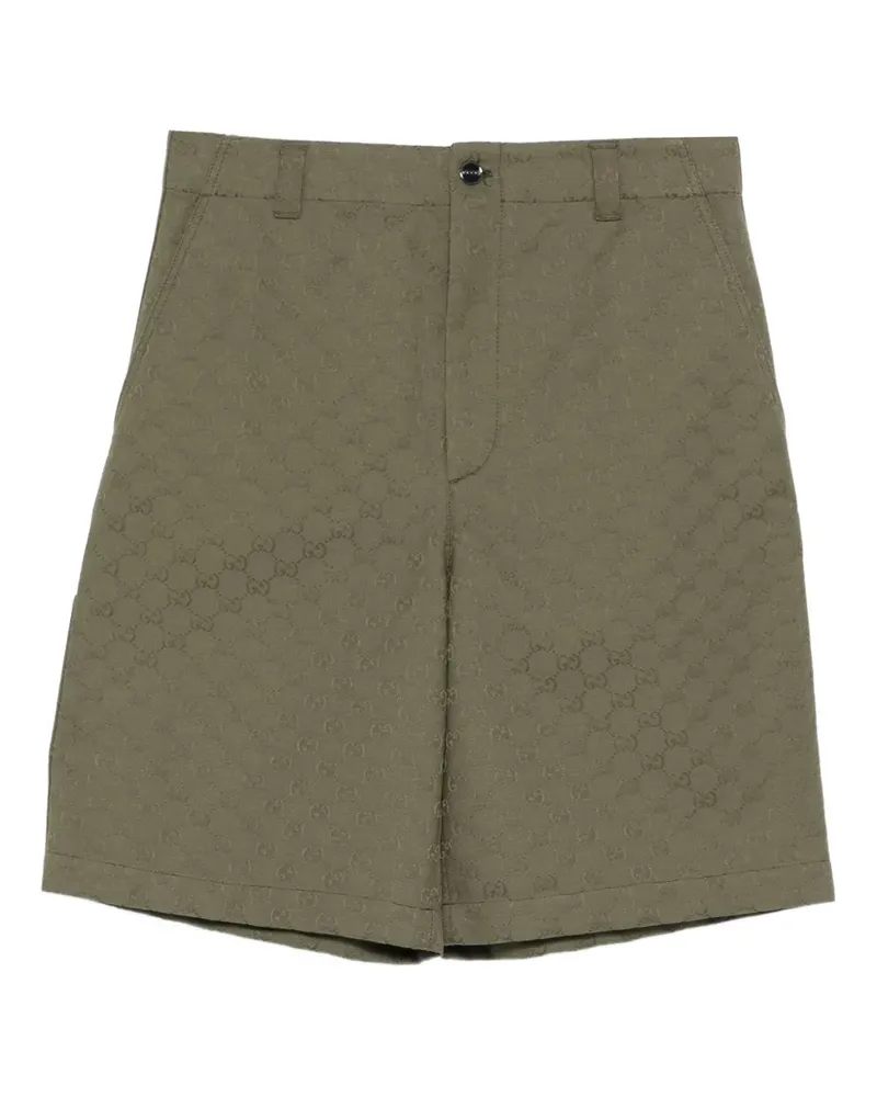 Gucci Shorts mit GG-Monogramm - Grün Grün