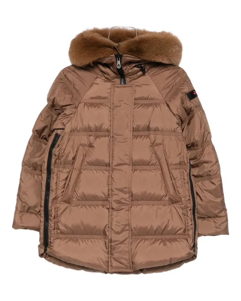 Peuterey Parka mit Logo-Patch - Braun Braun
